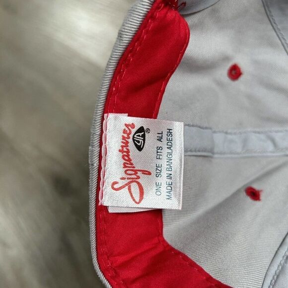 Vintage Indiana Hoosiers Hat Snapback NCAA College Youngan Gray‎ Red Cap - Picture 3 of 9